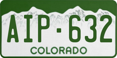 CO license plate AIP632