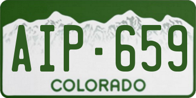 CO license plate AIP659