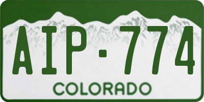 CO license plate AIP774