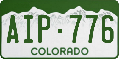 CO license plate AIP776