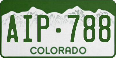 CO license plate AIP788