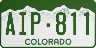 CO license plate AIP811