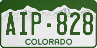 CO license plate AIP828