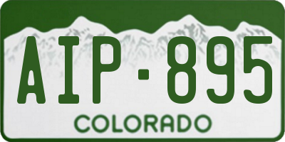CO license plate AIP895