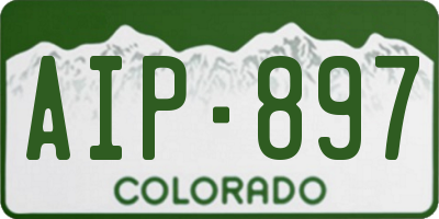 CO license plate AIP897