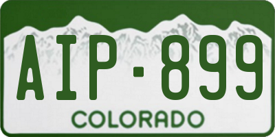 CO license plate AIP899