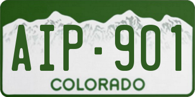 CO license plate AIP901