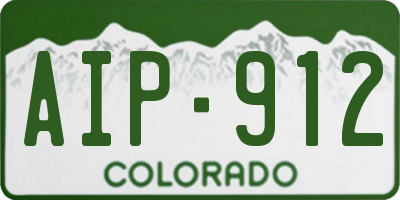 CO license plate AIP912