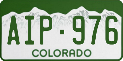 CO license plate AIP976