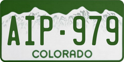 CO license plate AIP979
