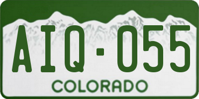 CO license plate AIQ055