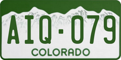 CO license plate AIQ079