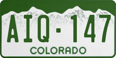 CO license plate AIQ147
