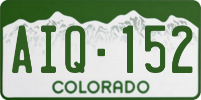 CO license plate AIQ152