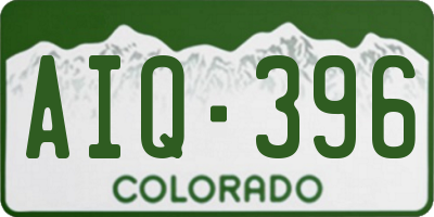 CO license plate AIQ396