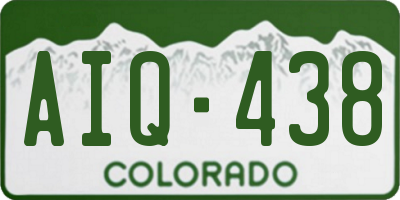CO license plate AIQ438