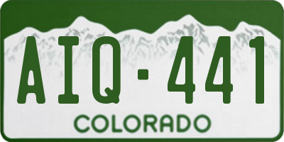 CO license plate AIQ441