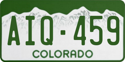 CO license plate AIQ459