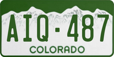 CO license plate AIQ487