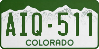 CO license plate AIQ511