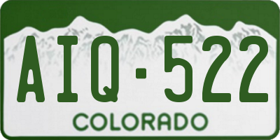CO license plate AIQ522