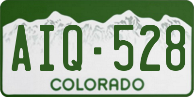 CO license plate AIQ528