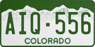 CO license plate AIQ556
