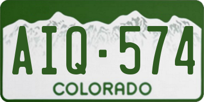 CO license plate AIQ574