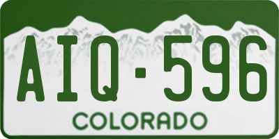 CO license plate AIQ596