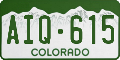 CO license plate AIQ615