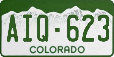 CO license plate AIQ623