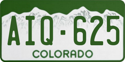 CO license plate AIQ625