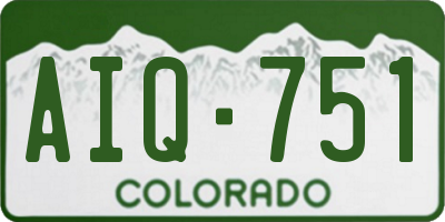 CO license plate AIQ751
