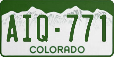 CO license plate AIQ771