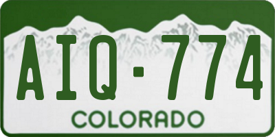 CO license plate AIQ774