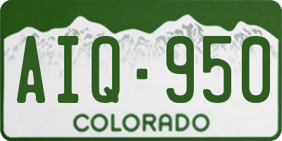 CO license plate AIQ950
