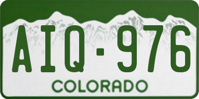 CO license plate AIQ976