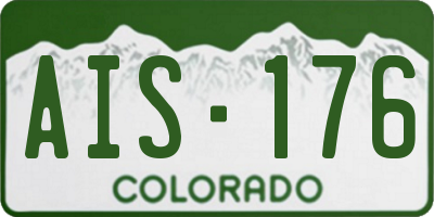 CO license plate AIS176