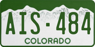 CO license plate AIS484