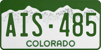 CO license plate AIS485