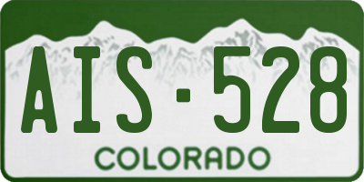 CO license plate AIS528