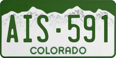 CO license plate AIS591
