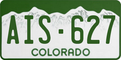CO license plate AIS627