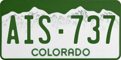 CO license plate AIS737