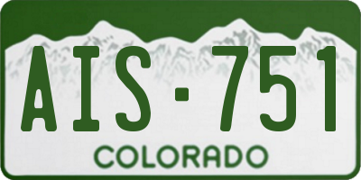 CO license plate AIS751