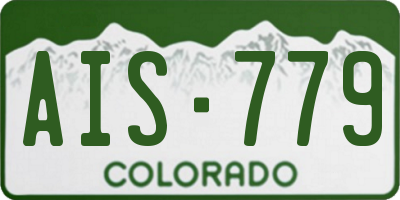 CO license plate AIS779