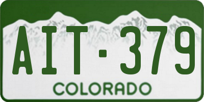 CO license plate AIT379