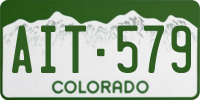 CO license plate AIT579