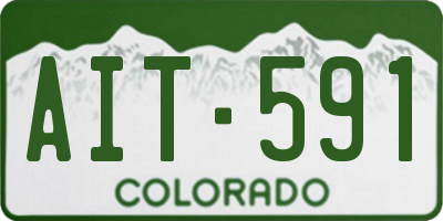 CO license plate AIT591