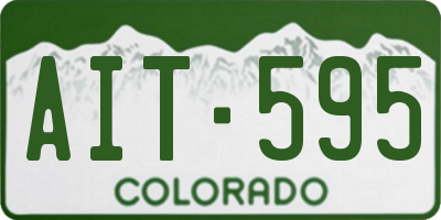 CO license plate AIT595